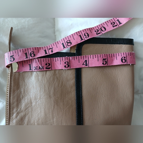 Nwot-Kate Spade Beige Leather  high-back zipper-boots. Authentic.made in Italy - Picture 7 of 8